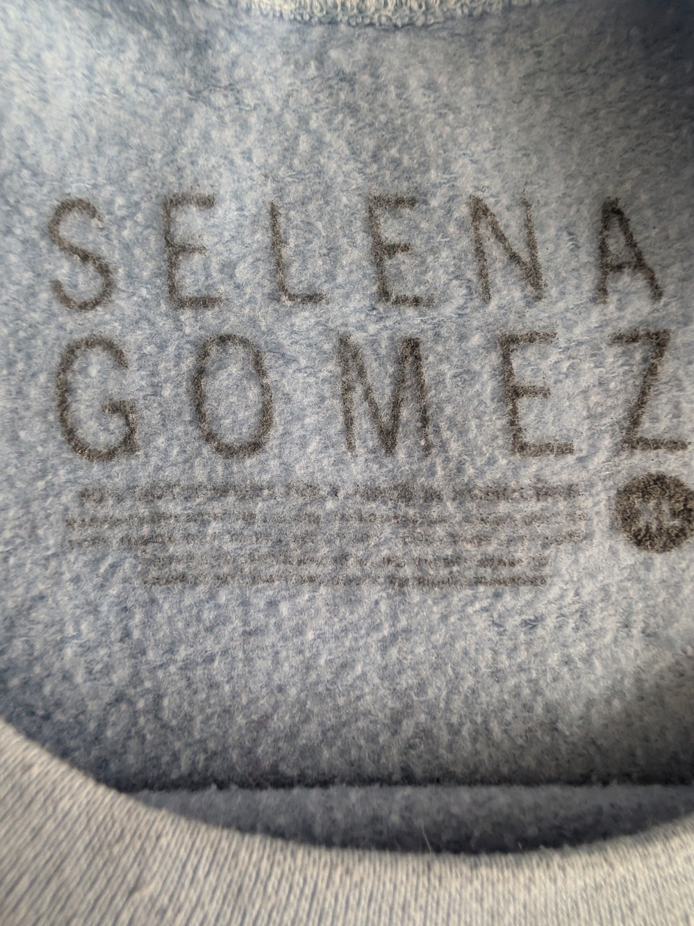 Selena Gomez Light Blue Look At Her Now Crewneck Sweatshirt - Official - Picture 3 of 7